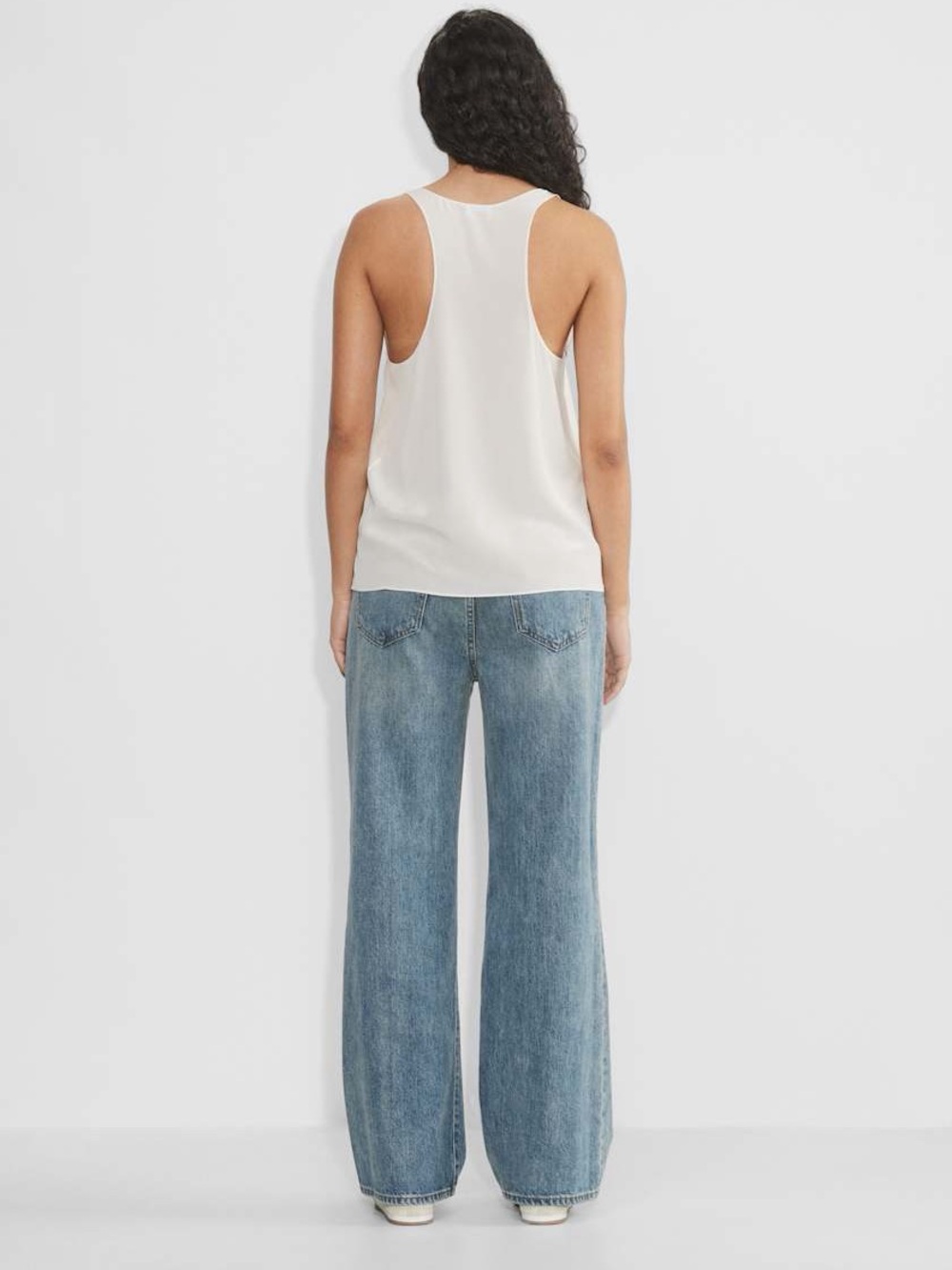 Wilfred Pale Blue Racerback Pocket Tank 100% SILK - Picture 3 of 7